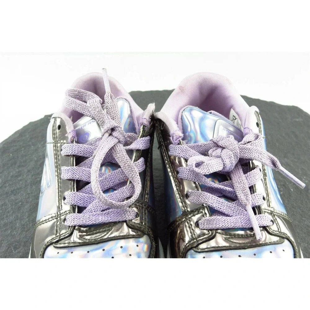 Skechers Toddler Girls 12 Medium Silver Fashion Sneakers‎ Synthetic